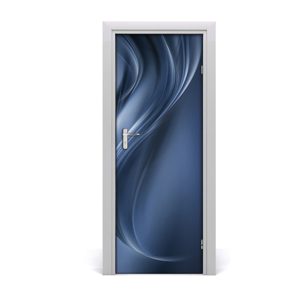 Adesivo em porta Onda abstrata