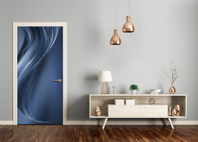 Adesivo em porta Onda abstrata