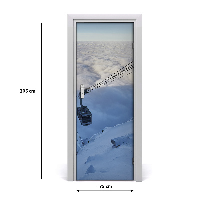 Papel de parede em porta Montanha russa