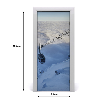 Papel de parede em porta Montanha russa