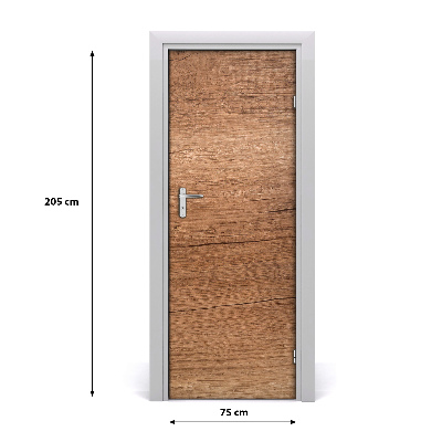 Adesivo em porta Fundo de madeira
