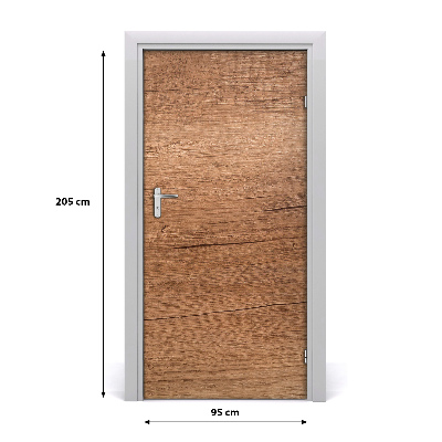 Adesivo em porta Fundo de madeira