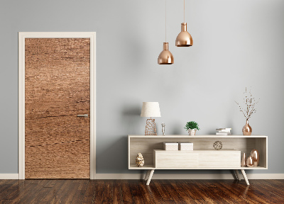 Adesivo em porta Fundo de madeira