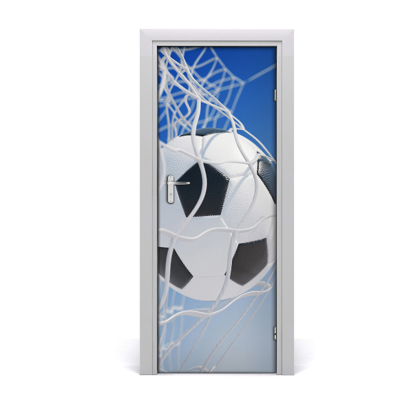 Adesivo em porta A bola está no gol