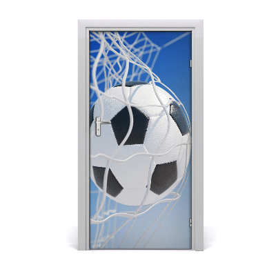 Adesivo em porta A bola está no gol