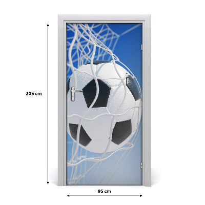 Adesivo em porta A bola está no gol