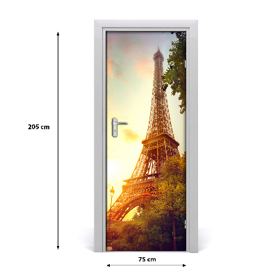Adesivo em porta Torre Eiffel