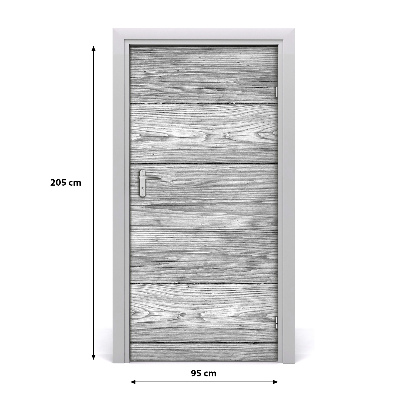 Autocolante para porta Fundo de madeira
