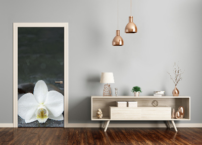 Autocolante para porta Orquídea