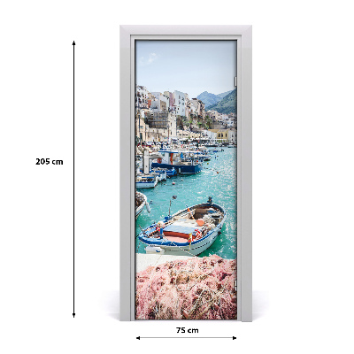 Papel de parede em porta Sicília