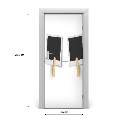 Autocolante para porta Molduras para fotos