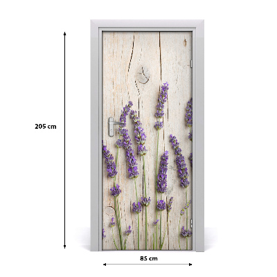 Autocolante para porta Lavanda
