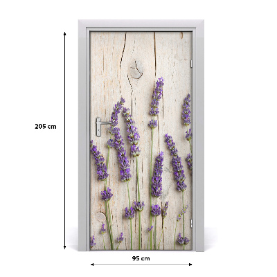 Autocolante para porta Lavanda
