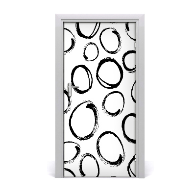 Autocolante para porta Círculos em casa