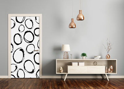 Autocolante para porta Círculos em casa