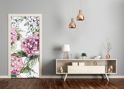 Autocolante para porta Hortênsia