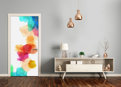 Autocolante para porta Manchas coloridas