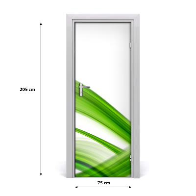 Adesivo em porta Onda abstrata