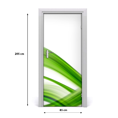 Adesivo em porta Onda abstrata