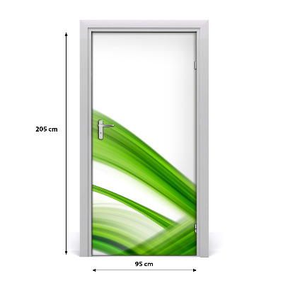 Adesivo em porta Onda abstrata