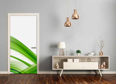 Adesivo em porta Onda abstrata