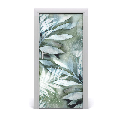 Autocolante para porta Folhas