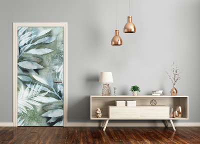 Autocolante para porta Folhas