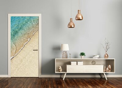 Papel de parede em porta Onda do mar