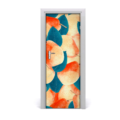 Autocolante para porta Peras