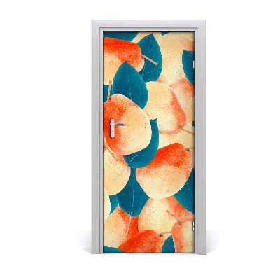 Autocolante para porta Peras