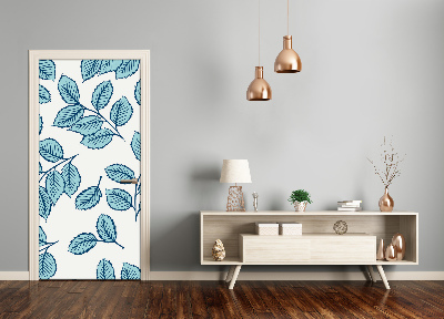 Autocolante para porta Folhas