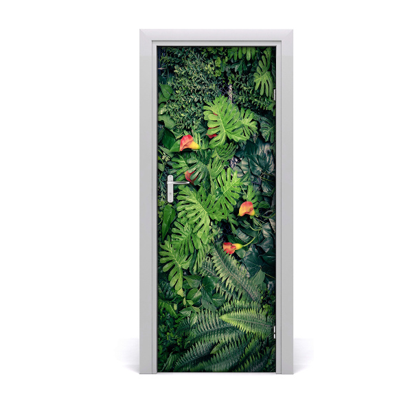 Autocolante para porta Plantas tropicais