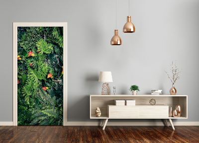 Autocolante para porta Plantas tropicais