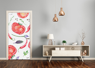 Papel de parede em porta Vegetais
