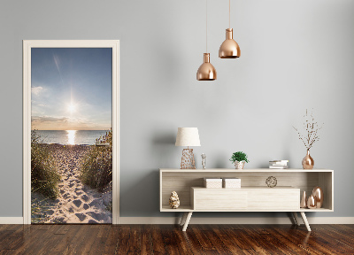 Papel de parede em porta Dunas à beira-mar