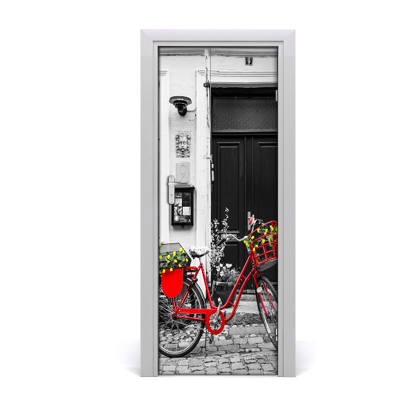 Adesivo em porta Bicicleta urbana