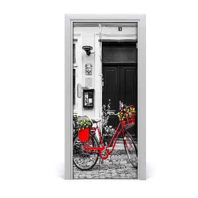 Adesivo em porta Bicicleta urbana