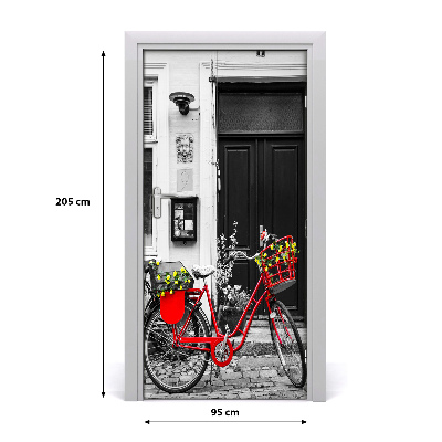 Adesivo em porta Bicicleta urbana