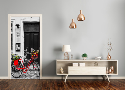 Adesivo em porta Bicicleta urbana