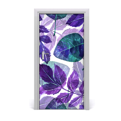 Adesivo em porta Folhas