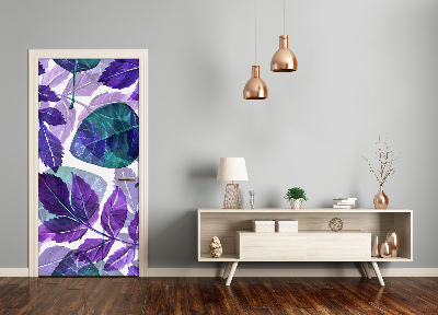 Adesivo em porta Folhas