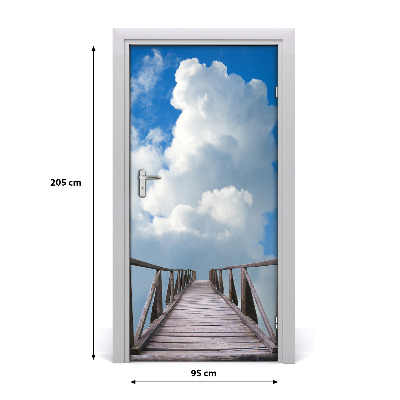 Adesivo em porta O Caminho para o Céu