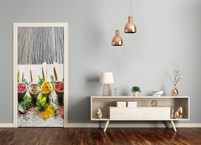 Papel de parede em porta Especiarias