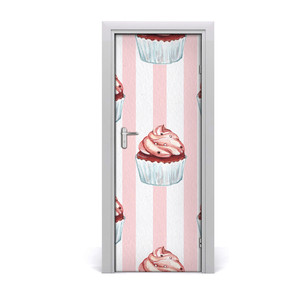 Autocolante para porta Cupcakes