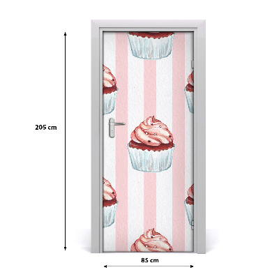 Autocolante para porta Cupcakes