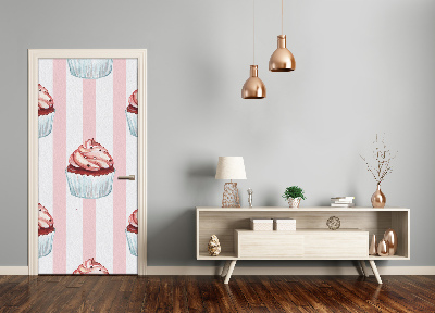 Autocolante para porta Cupcakes