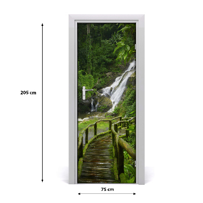 Adesivo em porta Caminho da Selva