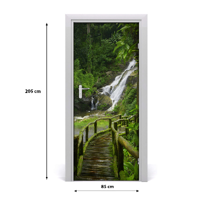 Adesivo em porta Caminho da Selva