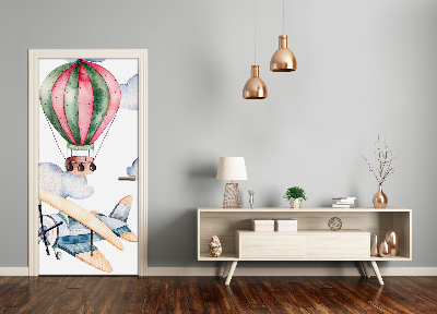 Adesivo em porta Balões e aviões