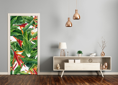 Autocolante para porta Strelitzia reginae